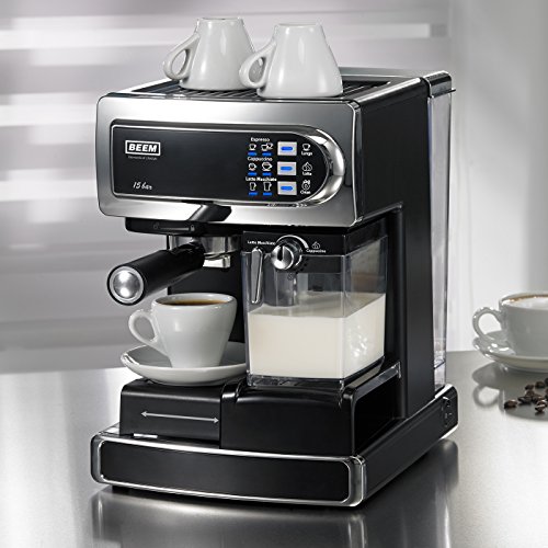 Beem i-Joy 15 bar Espressomaschine Tassenwärmer und Milch aufschäumen