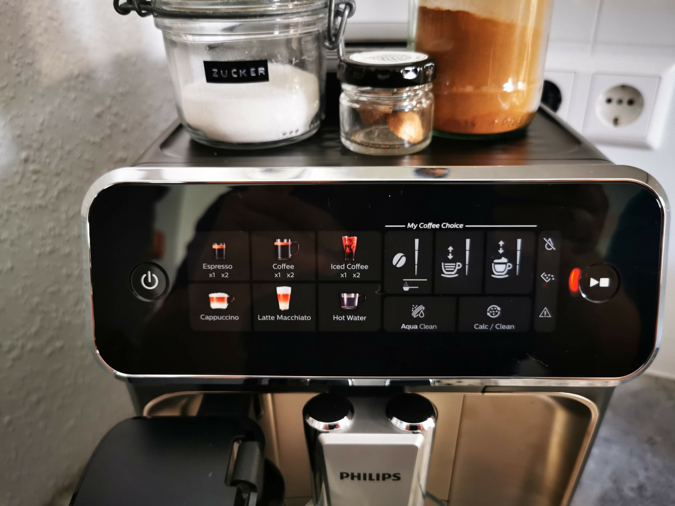 Philips EP3347/90: Nutzerfreundlicher Touchscreen